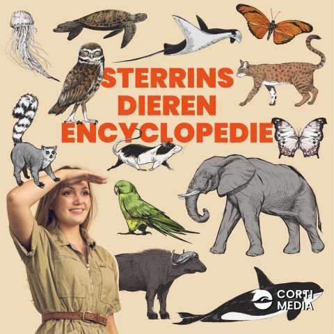 Sterrin op de cover van Sterrins Dierenencyclopedie.